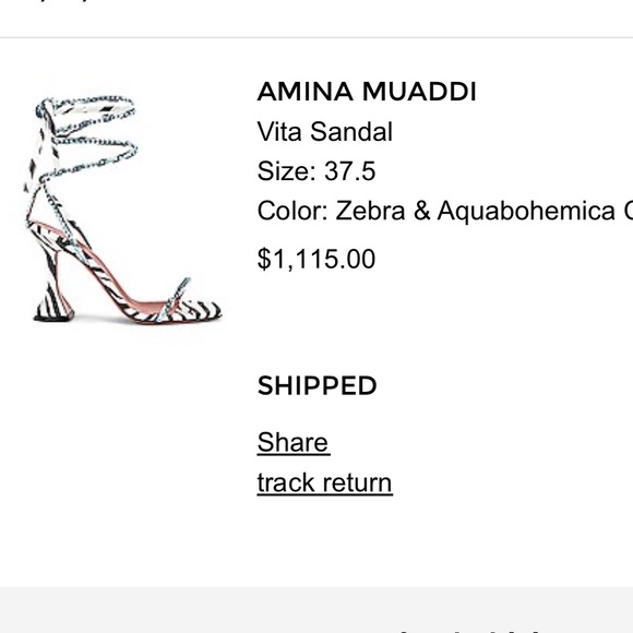 Amina muaddi vita sandal 37.5 - Picture 7 of 9